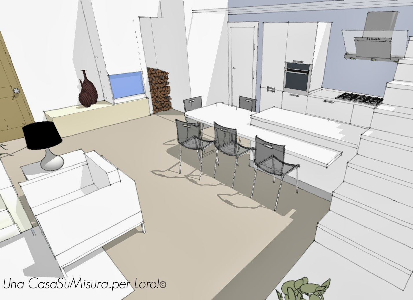 Cucina con piano cottura su isola : cucina a legna domino prezzo ...