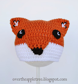 Crochet Children's Fox Hat by Over The Apple Tree