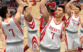 NBA 2K13 Houston Rockets Home Jersey Mod