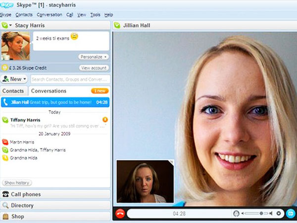 Sister skype