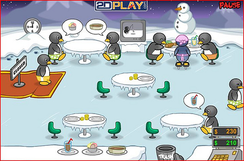 PENGUIN DINER 2 - Friv 2019 Games