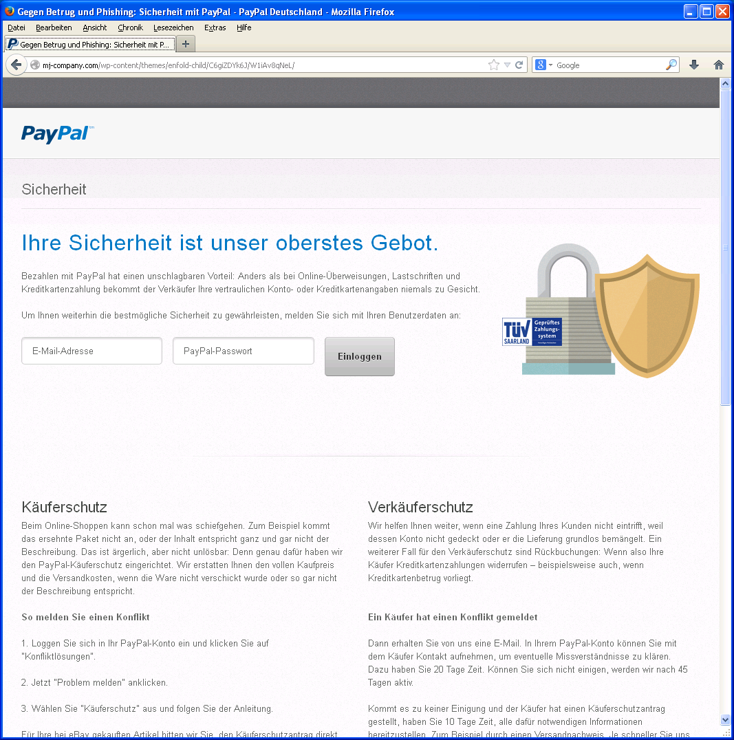 Phishing Mail Alerts Reaktivieren Sie Ihren Gesperrten Paypal Account
