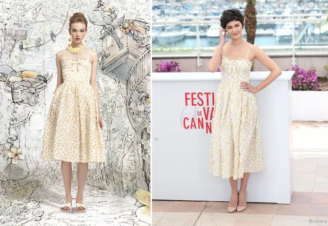 Audrey Tautou in Red Valentino (Spring 2013)  -   2013 Cannes Film Festival Photocall