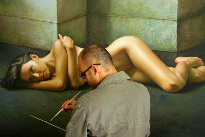 oil painting hyperrealistic artwork by Omar Ortiz