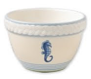 ceramic seahorse bowl by Pfaltzgraff