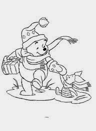 Winnie The Pooh Christmas Coloring Pages 5