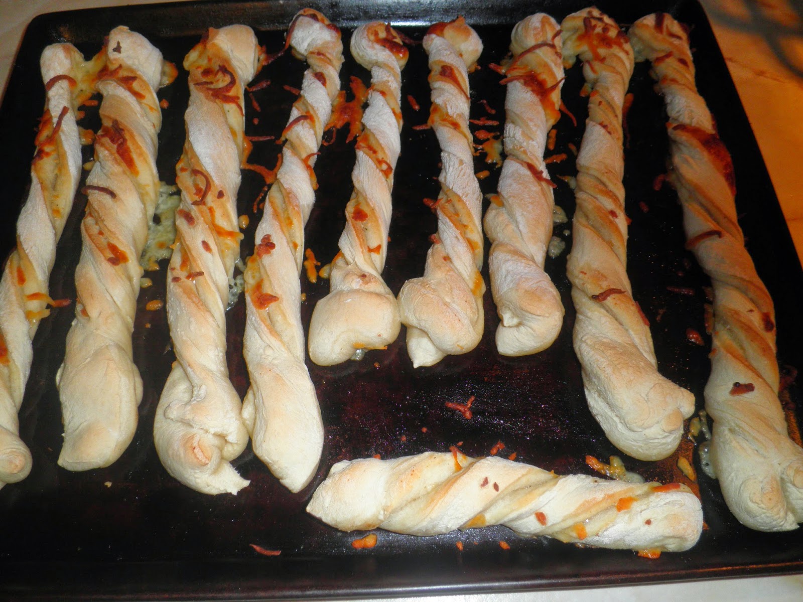 Secrets from the Cookie Princess Twisted Cheesy Breadsticks