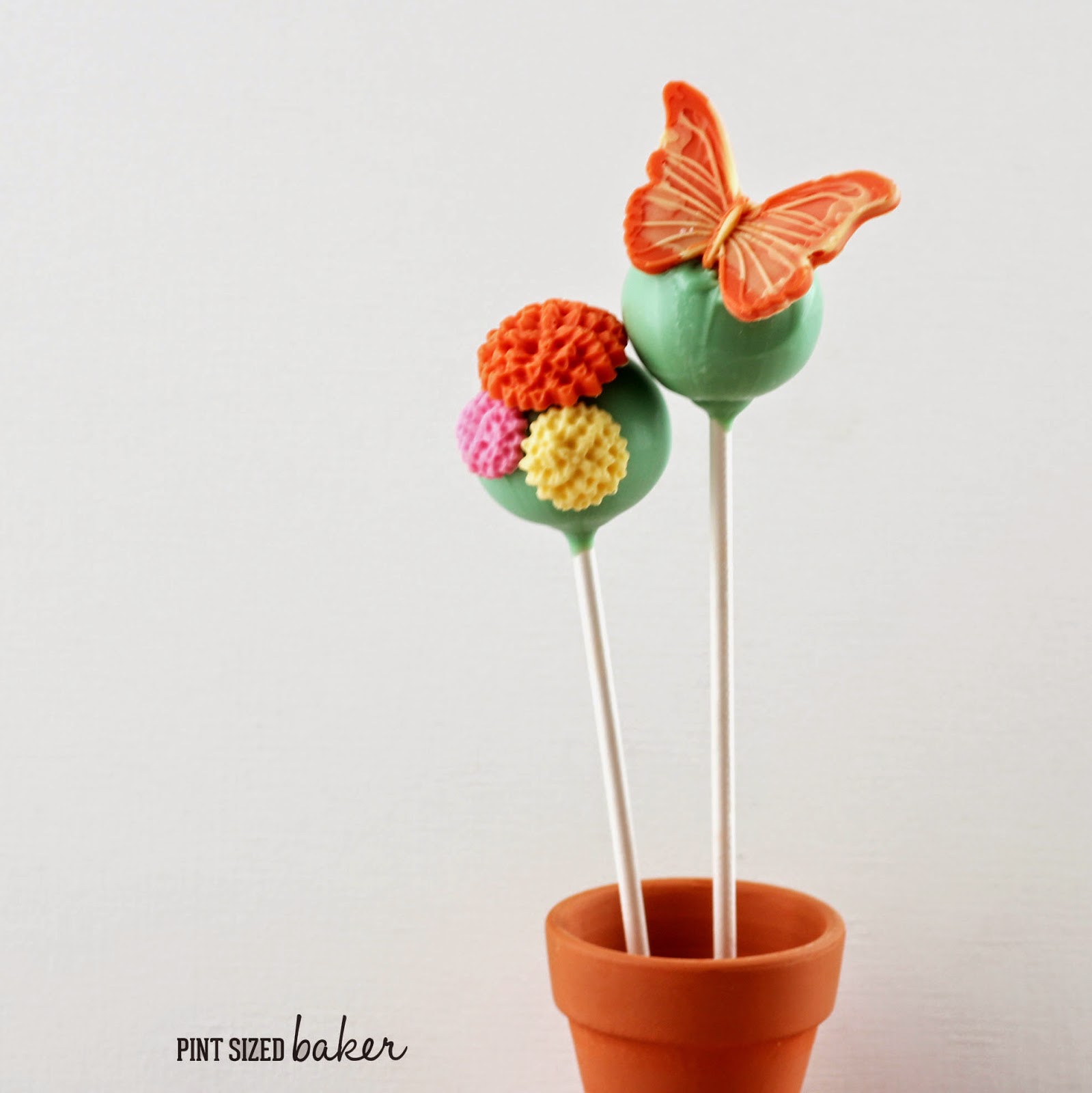 Wafer Paper Butterfly Cake Pops • Pint Sized Baker