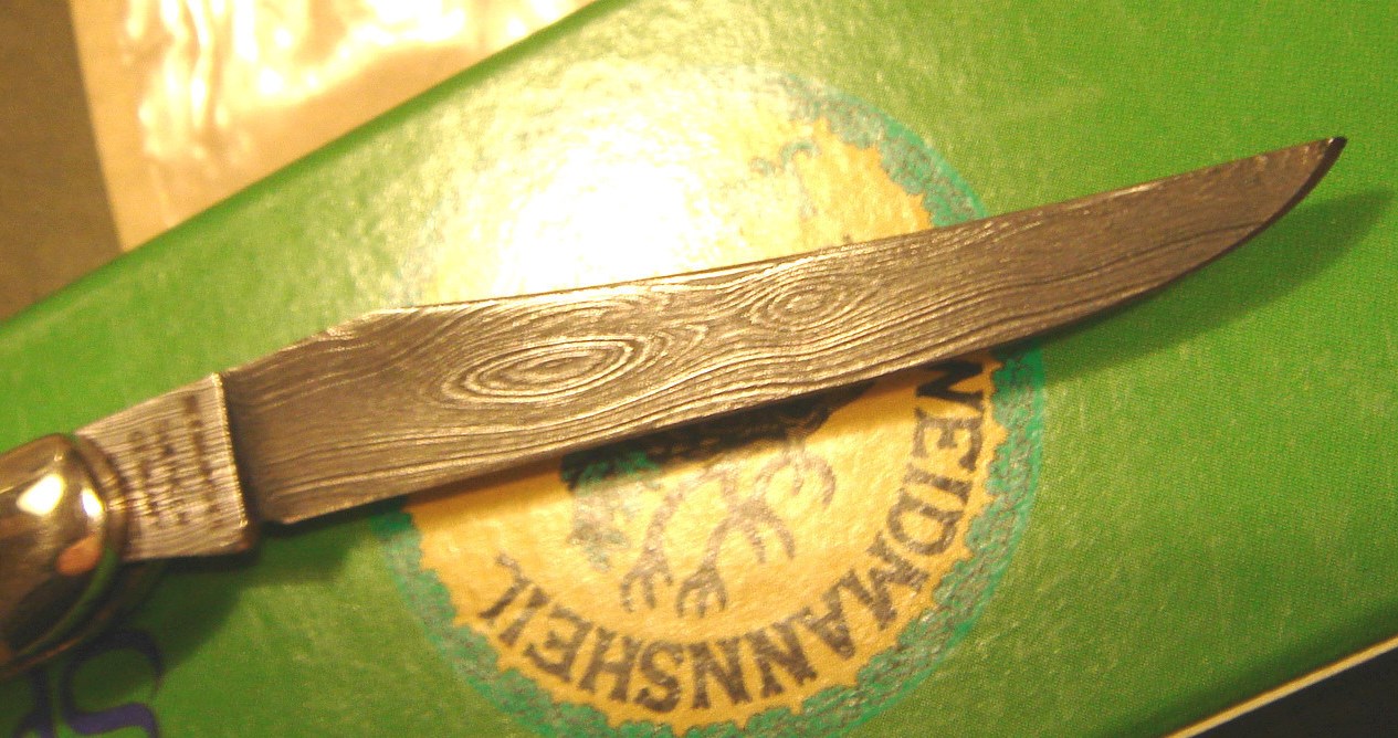 knives4sale Weidmannsheil Solingen Germany Damascus Steel Stag