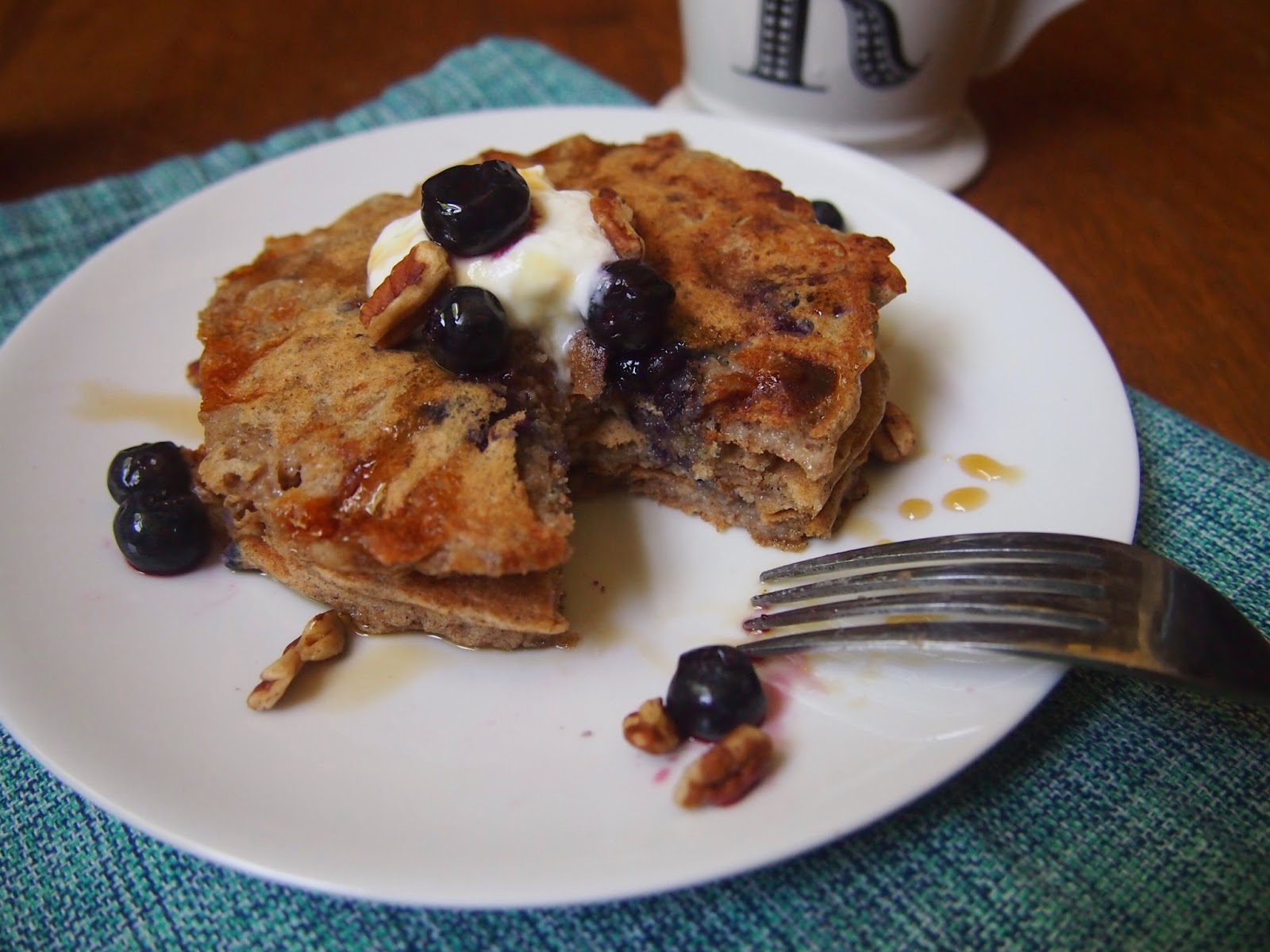 Multigrain Blueberry Cottage Cheese Pancakes — Registered Dietitian