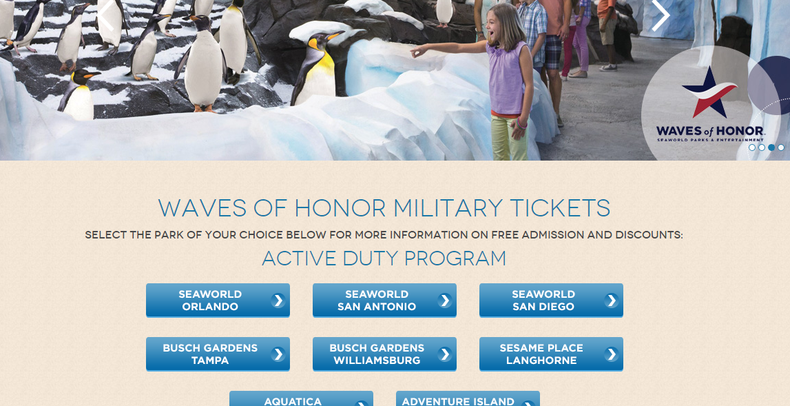 Discounts & Deals 4 Military Sea World 2015 Military Free Passes