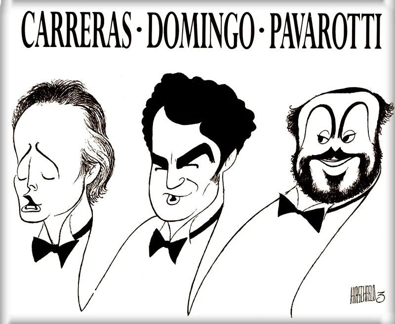 Josep Carreras, 1946, José Plácido Domingo, 1941 e Luciano Pavarotti 1935-2007