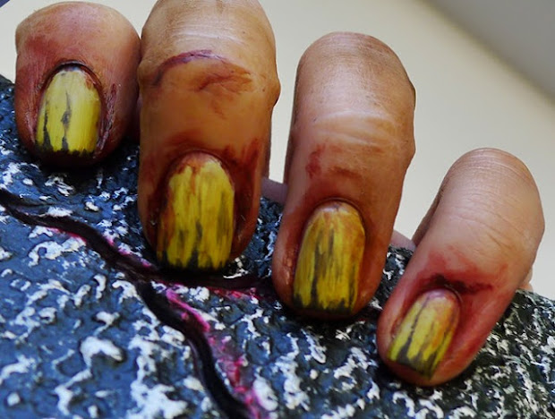 zombie nail art odd