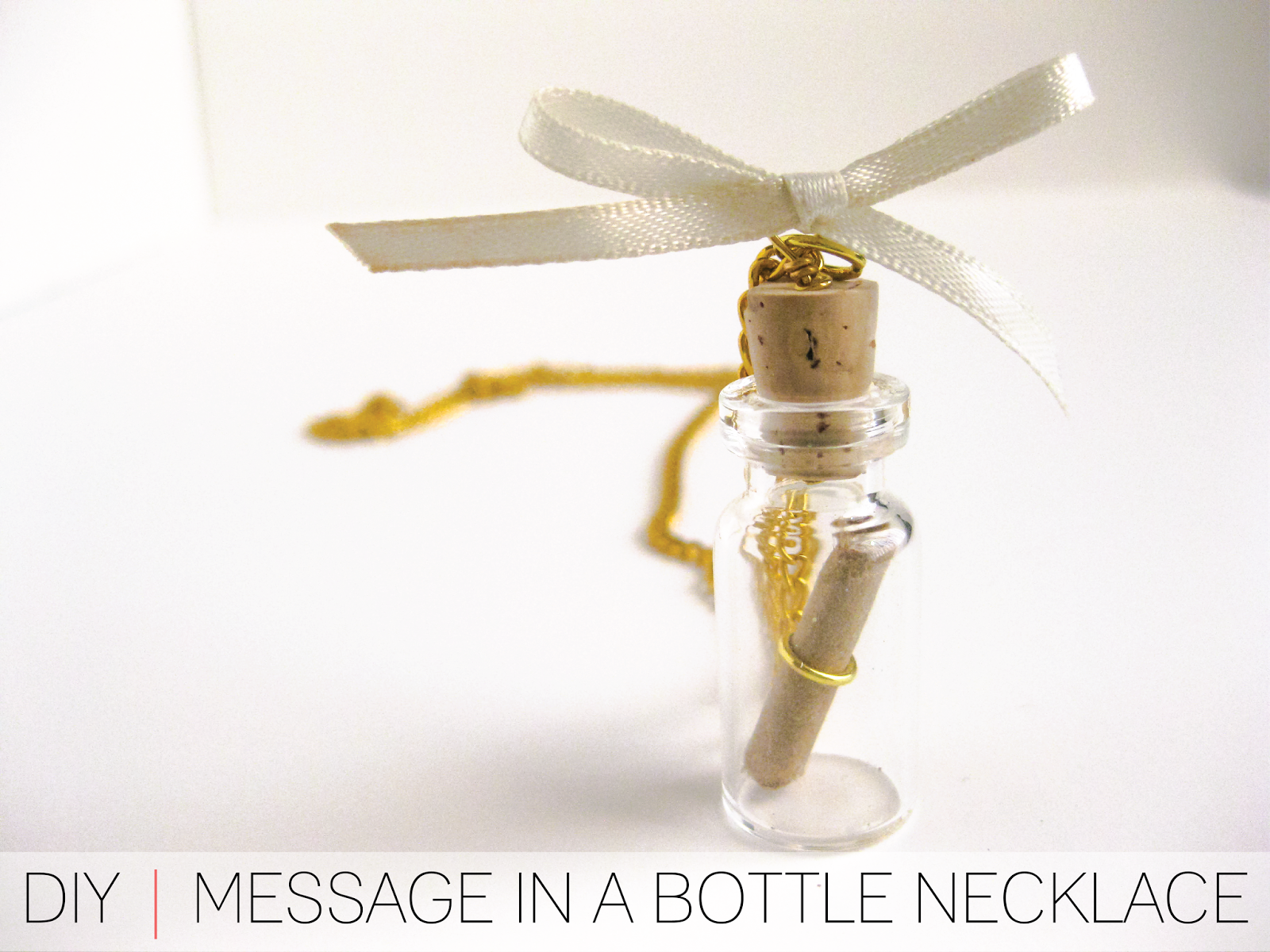 Cafe Craftea DIY Message In A Bottle Necklace