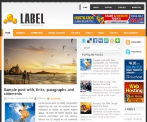 Label Blogger Template