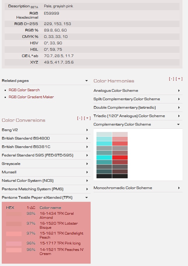 hex lip colors skin numbers pantone conversion using