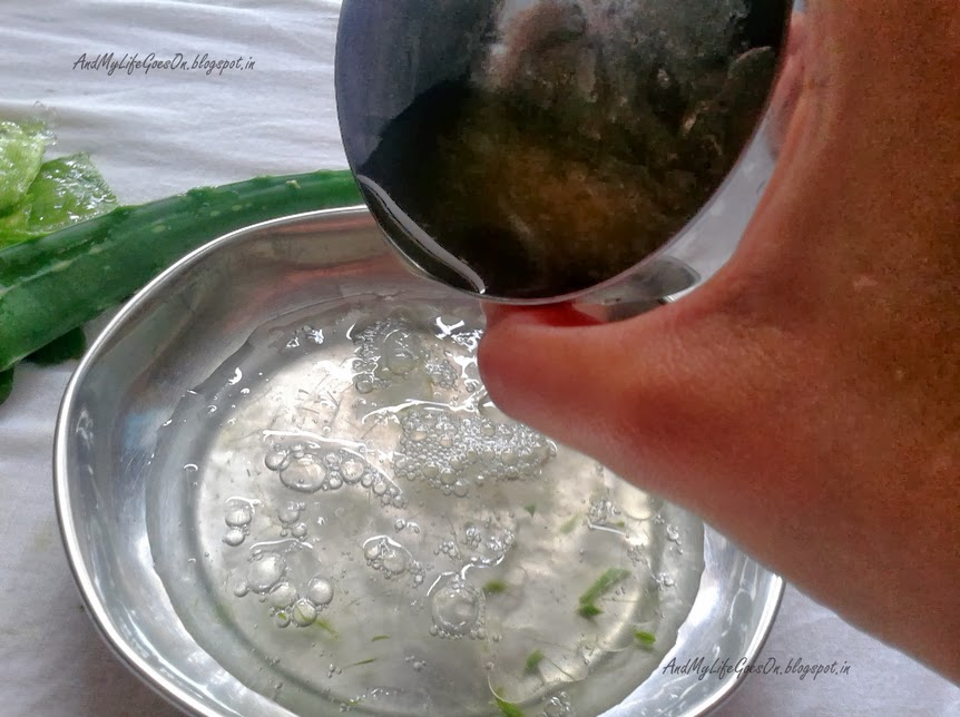 And my life goes on... Aloe Vera Coconut Oil Hair Mask with Stepby