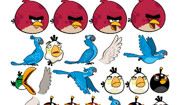 Pegatinas de angry birds para imprimir