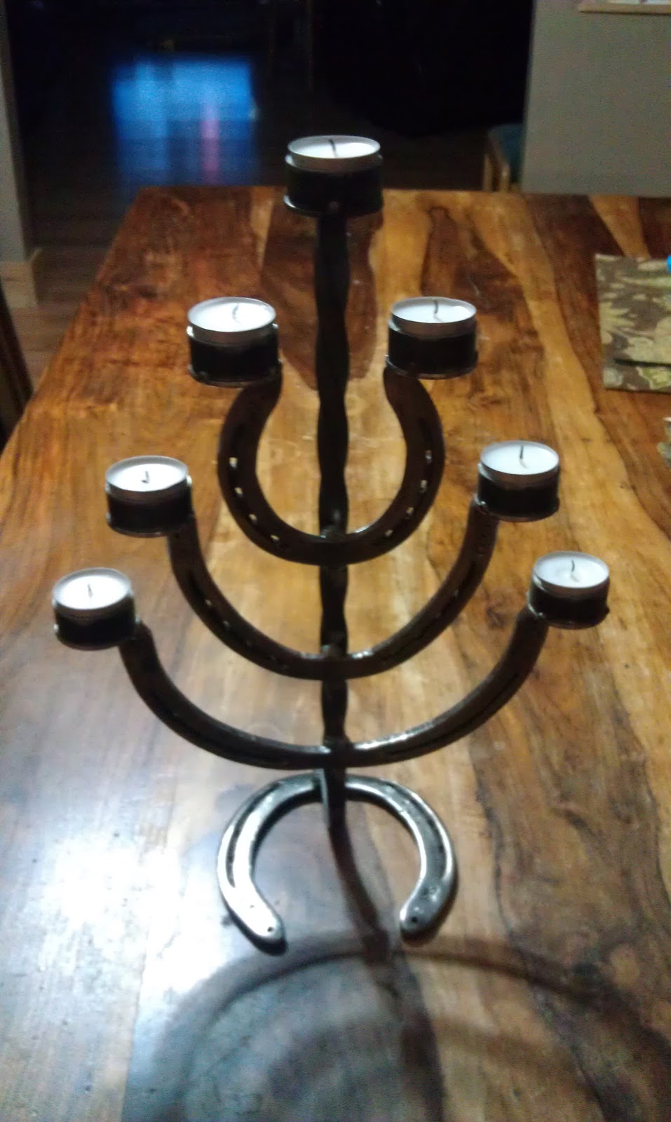 Homeschooling, Horses & Motocross Horseshoe Art