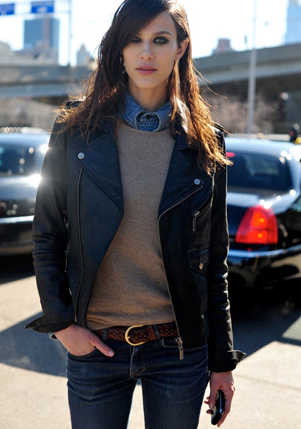 Riding Time Street Style in Biker Jackets FRONT ROW