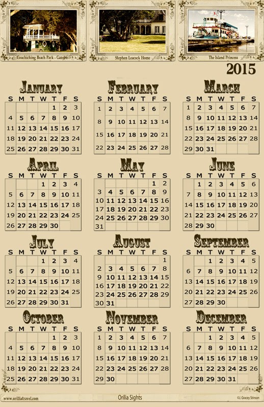 sample calendars 2015