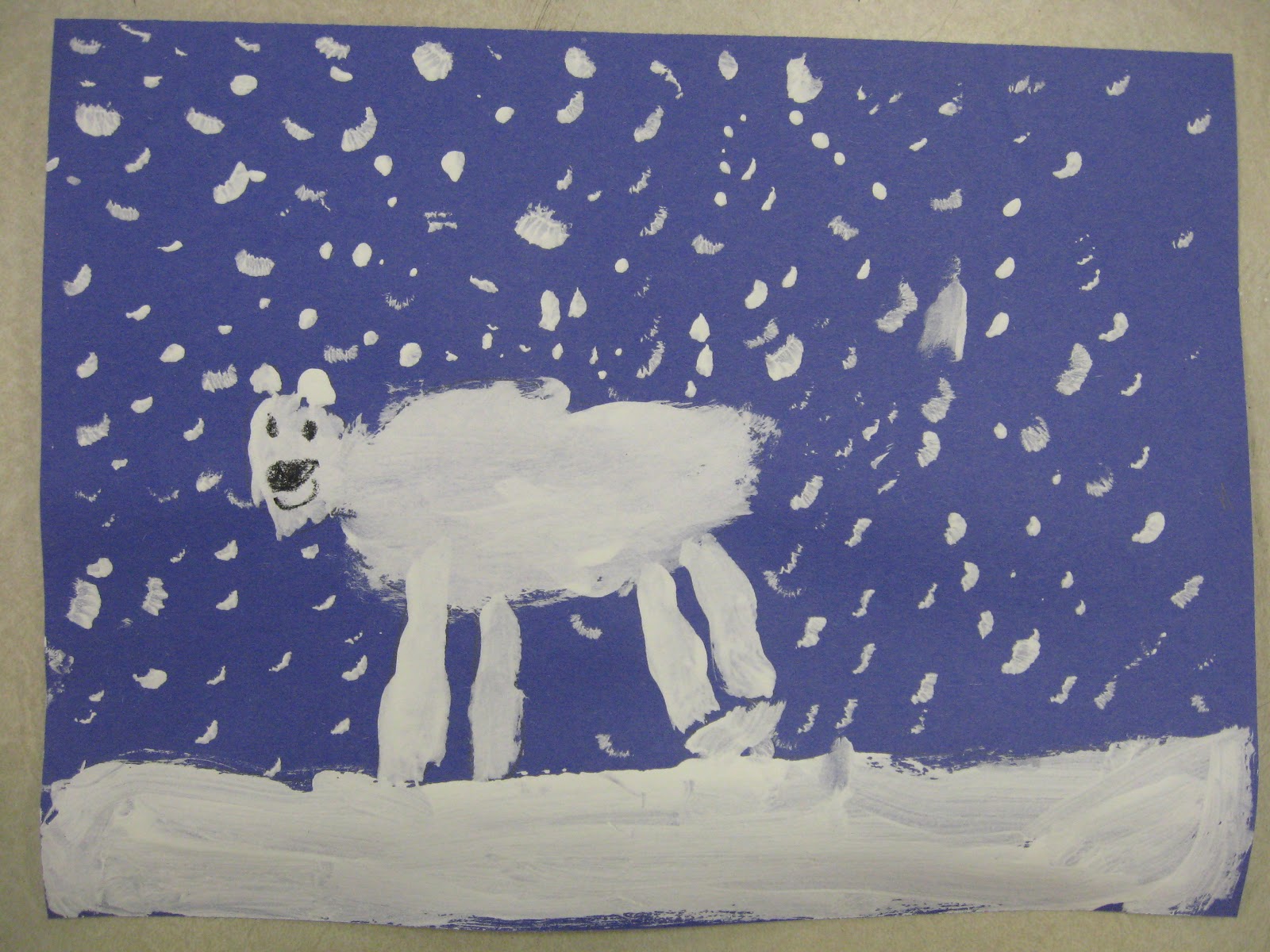 Miss Young's Art Room: Kindergarten Polar Bears