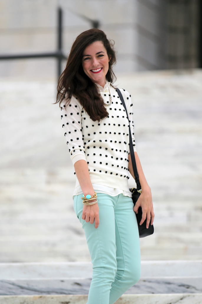 Her Go-To Day Look: Classy Girls Wear Pearls... - Rach Parcell