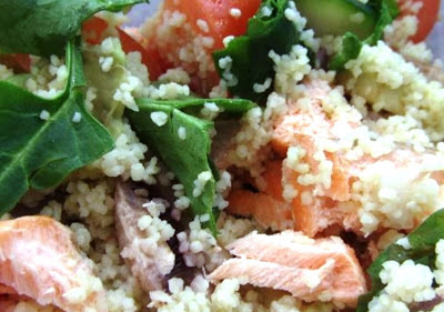 Salmon couscous salad Recipe