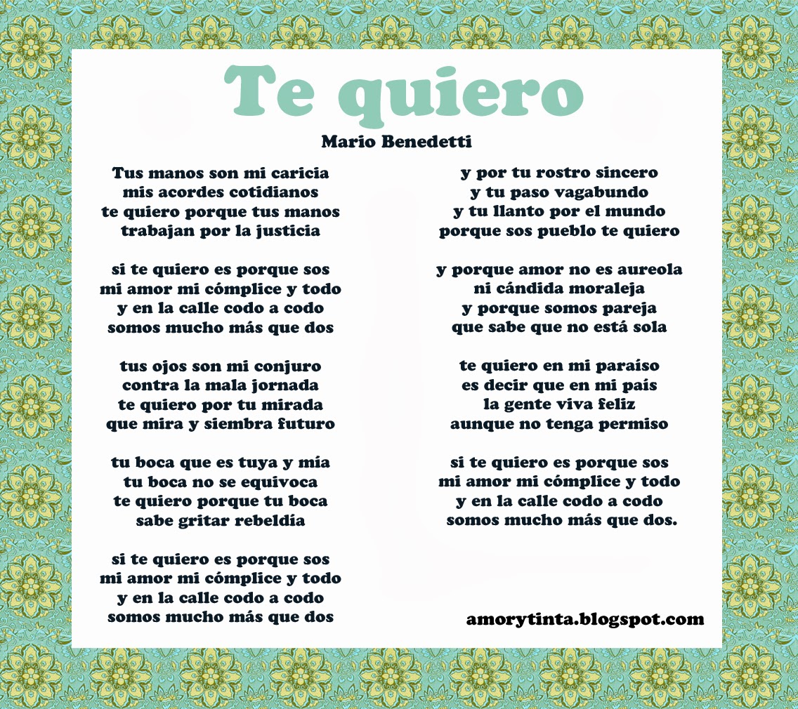 Cute poems in spanish