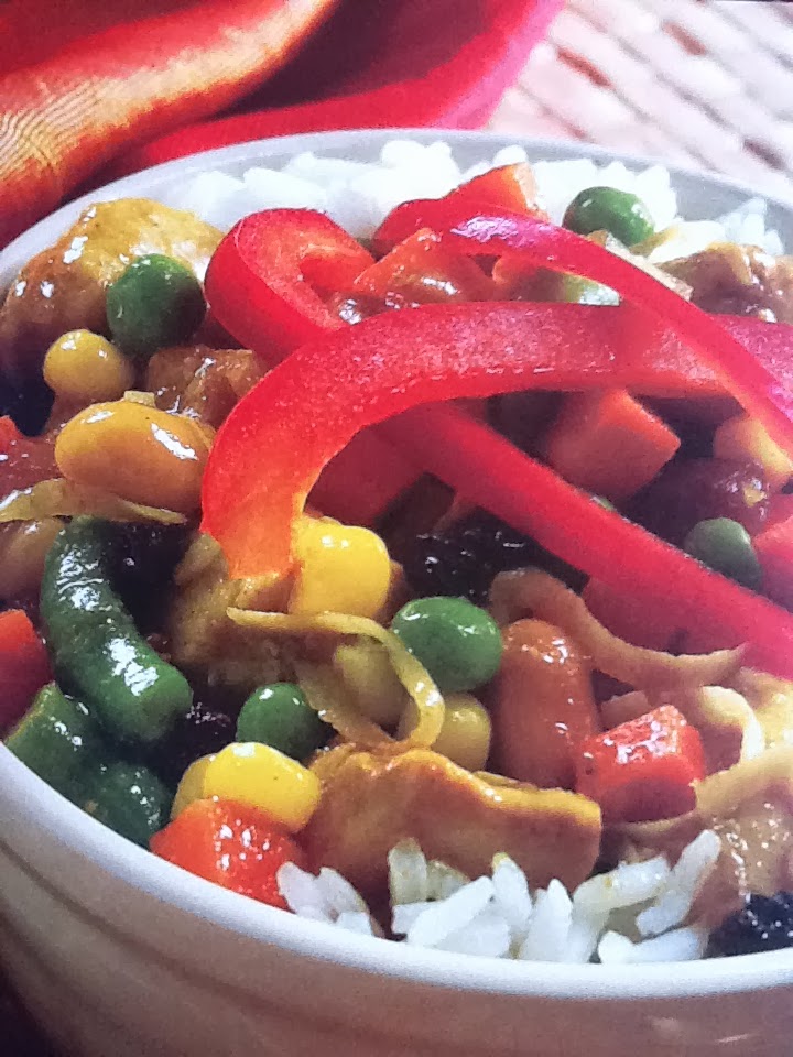 What's for dinner? Mom Chicken Curry Stir Fry