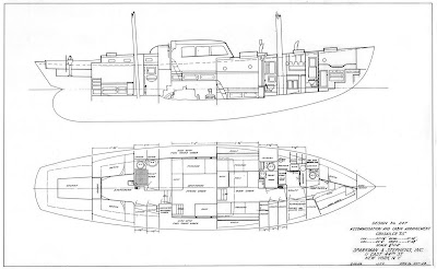 Accommodations and Cabin Layout (Courtesy Sparkman & Stephens)