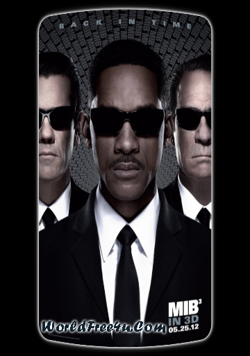Poster Of Men in Black 3 (2012) In Hindi English Dual Audio 300MB Compressed Small Size Pc Movie Free Download Only At worldfree4u.com