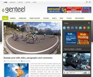 Genteen blogger template