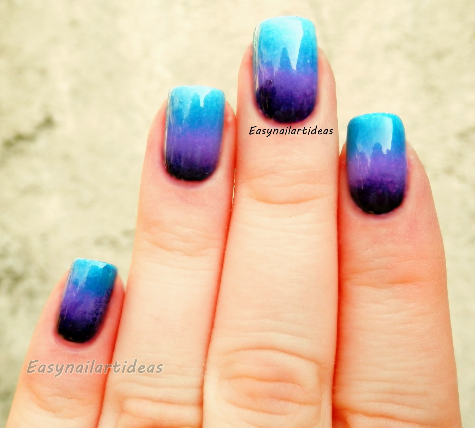 EASY NAIL ART and makeup IDEAS How to ombre nail art!