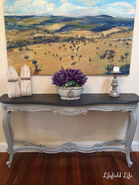 french style hall console tables - hand painted by Lilyfield Life