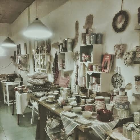 ruta deco shopping vintage Barcelona verde mandarina