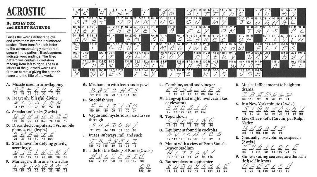 New York Times Sunday Crossword