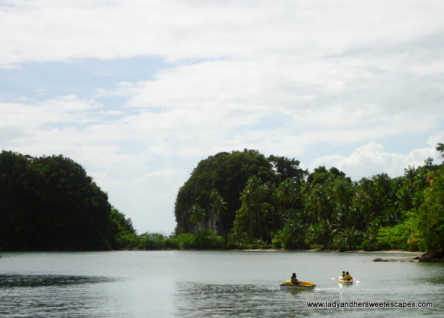 boating at Caluwayan Palm Island Resort