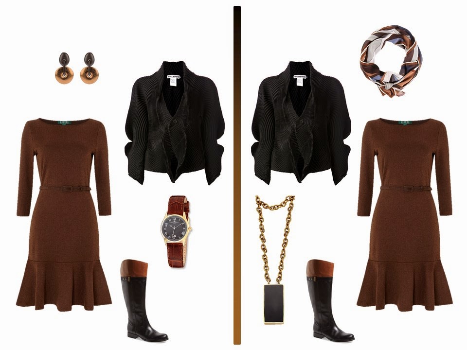 How to Wear Black and Brown Together, or How to Incorporate an