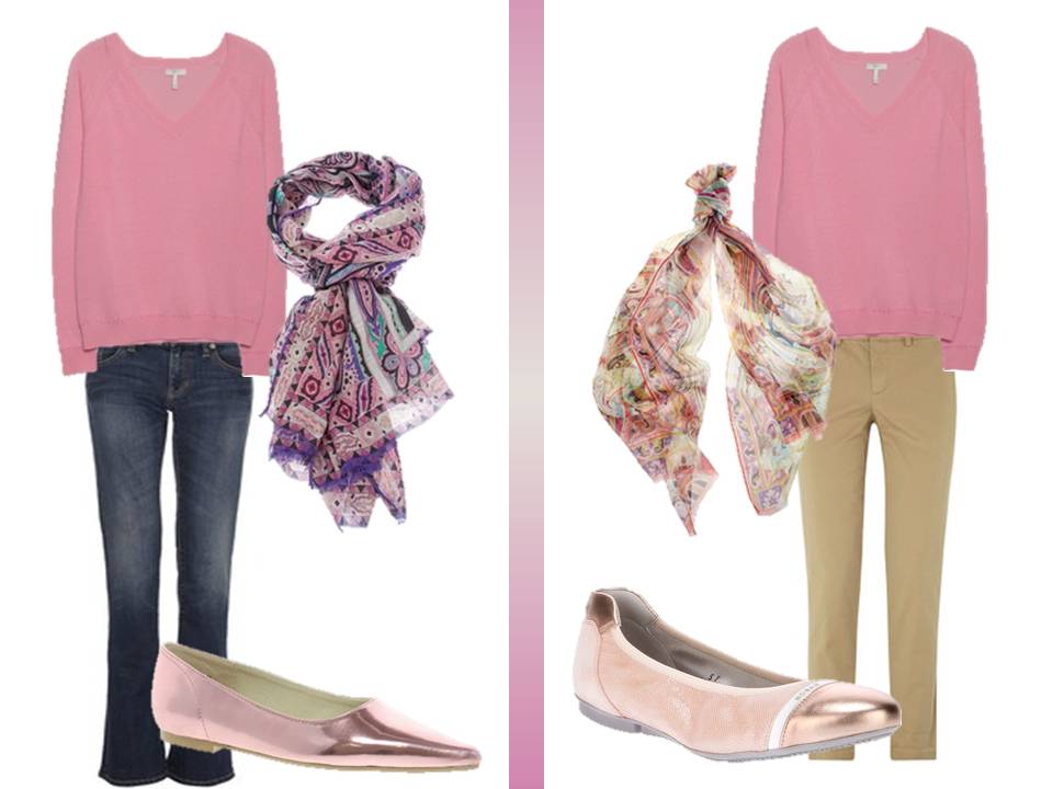 How to wear a PINK vneck sweater The Vivienne Files