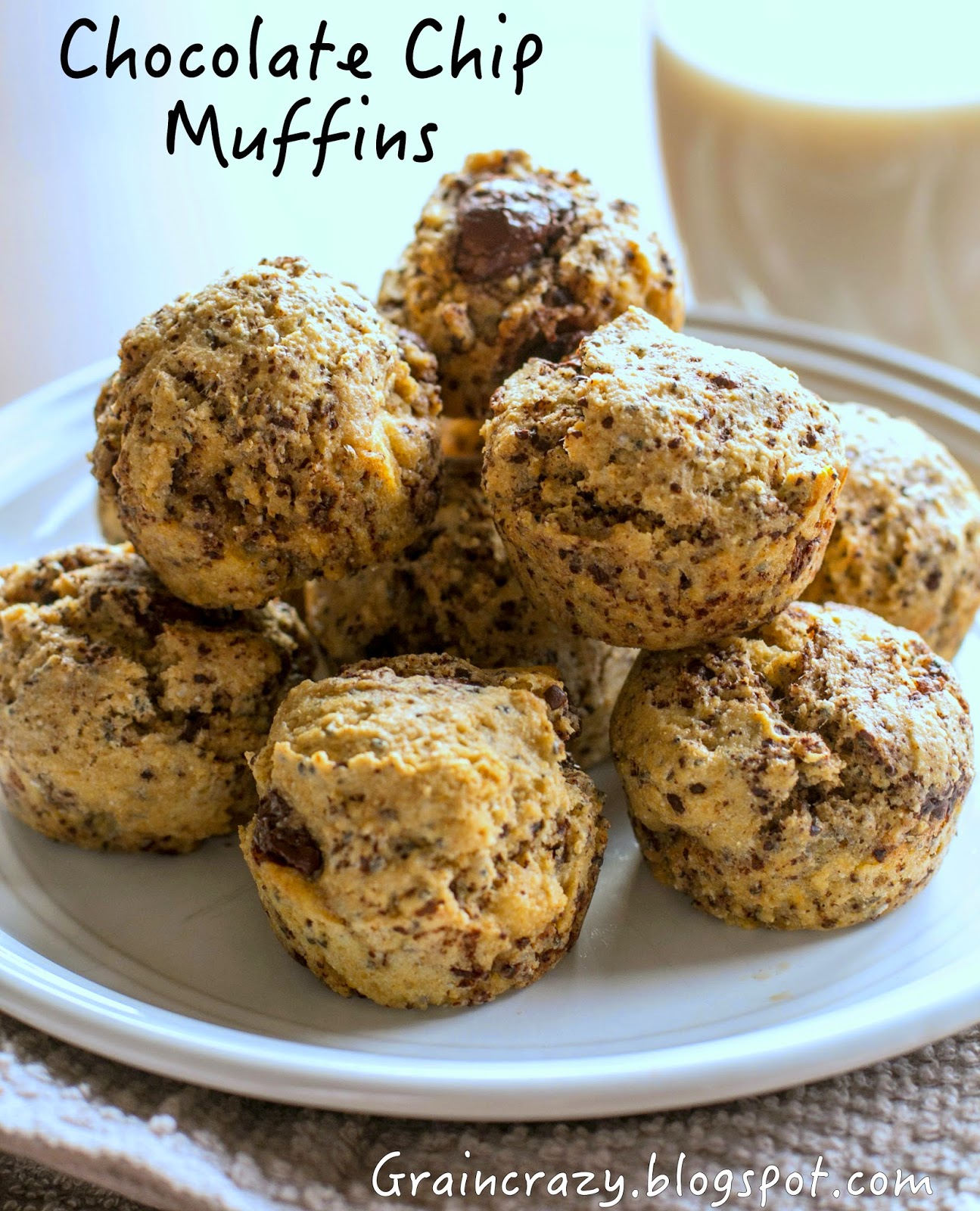 Grain Crazy Chocolate Chip Muffins (whole grain)