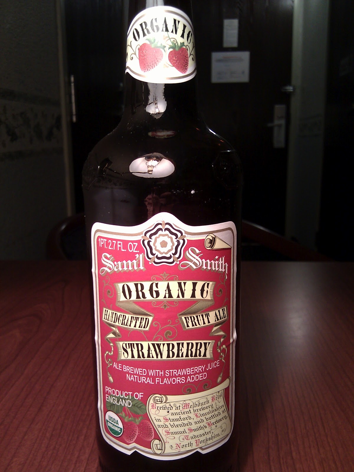 wong drinks I Drank That Sam'l Smith Strawberry Fruit Ale