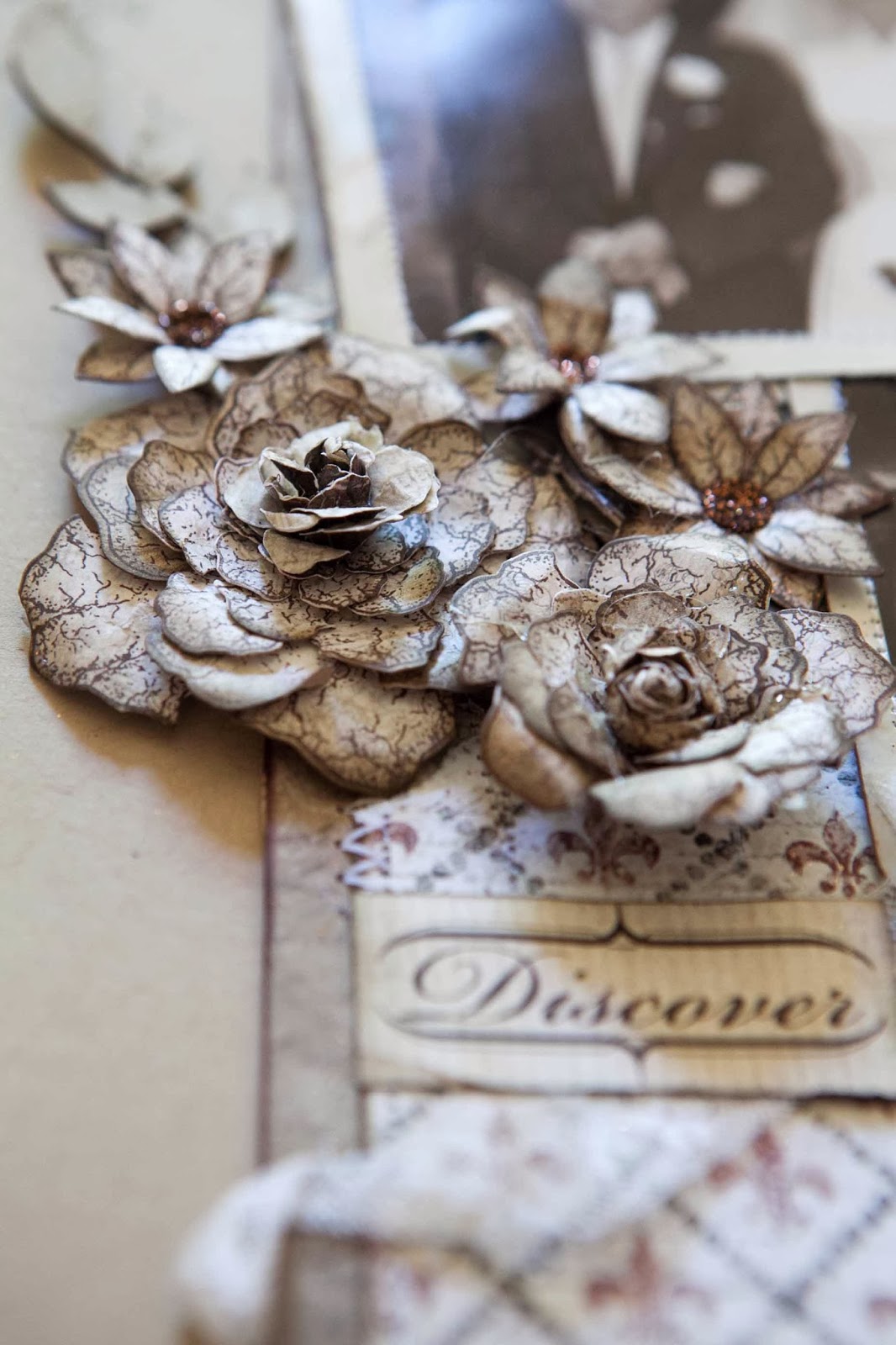 Creative Mayhem Antiquity Paper Collection and Vintage Floret Dies by