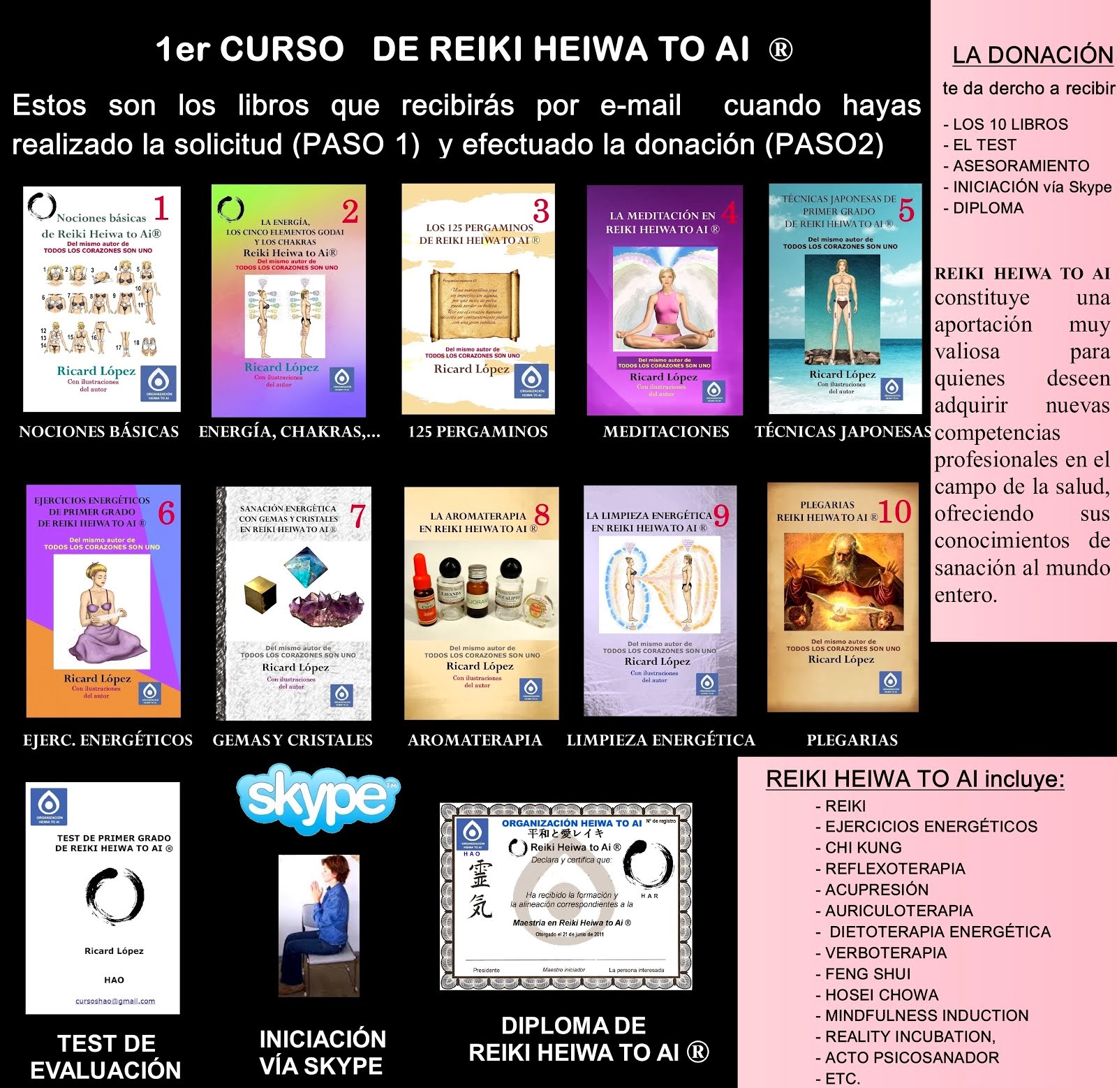 CURSOS DE REIKI HEIWA TO AI