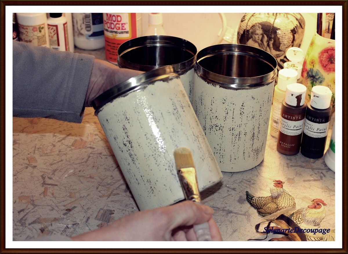 Selenarte Passion For Decoupage DIY Decoupage On Metal And Shabby