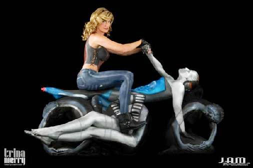 Human Motorcycles and Body Painting | Ufunk