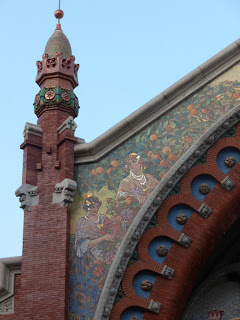 Mercado colon - Gaudi influenced market building in Valencia