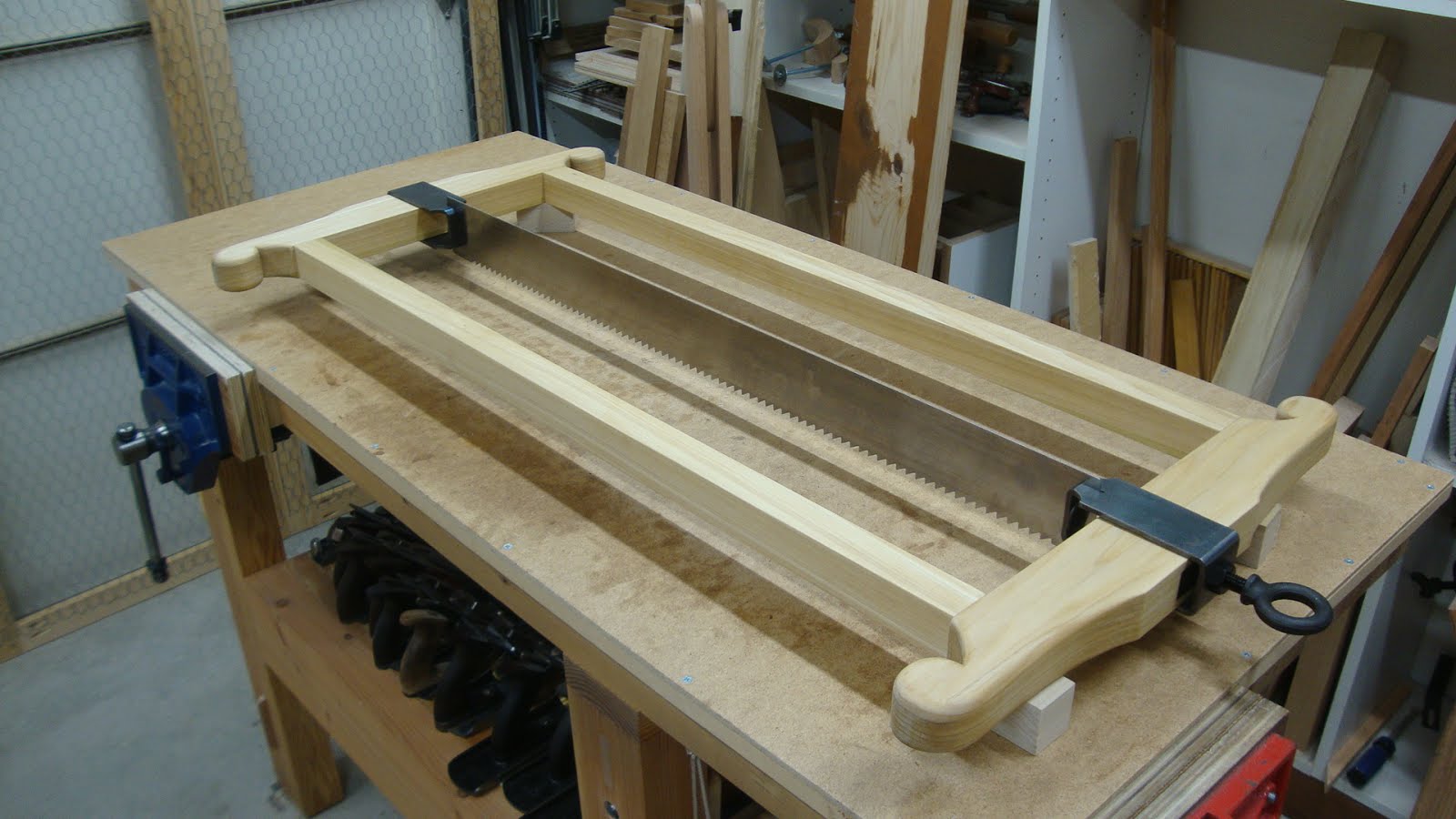 RWW 151 Roubo Resaw Frame Saw In Action The Renaissance Woodworker