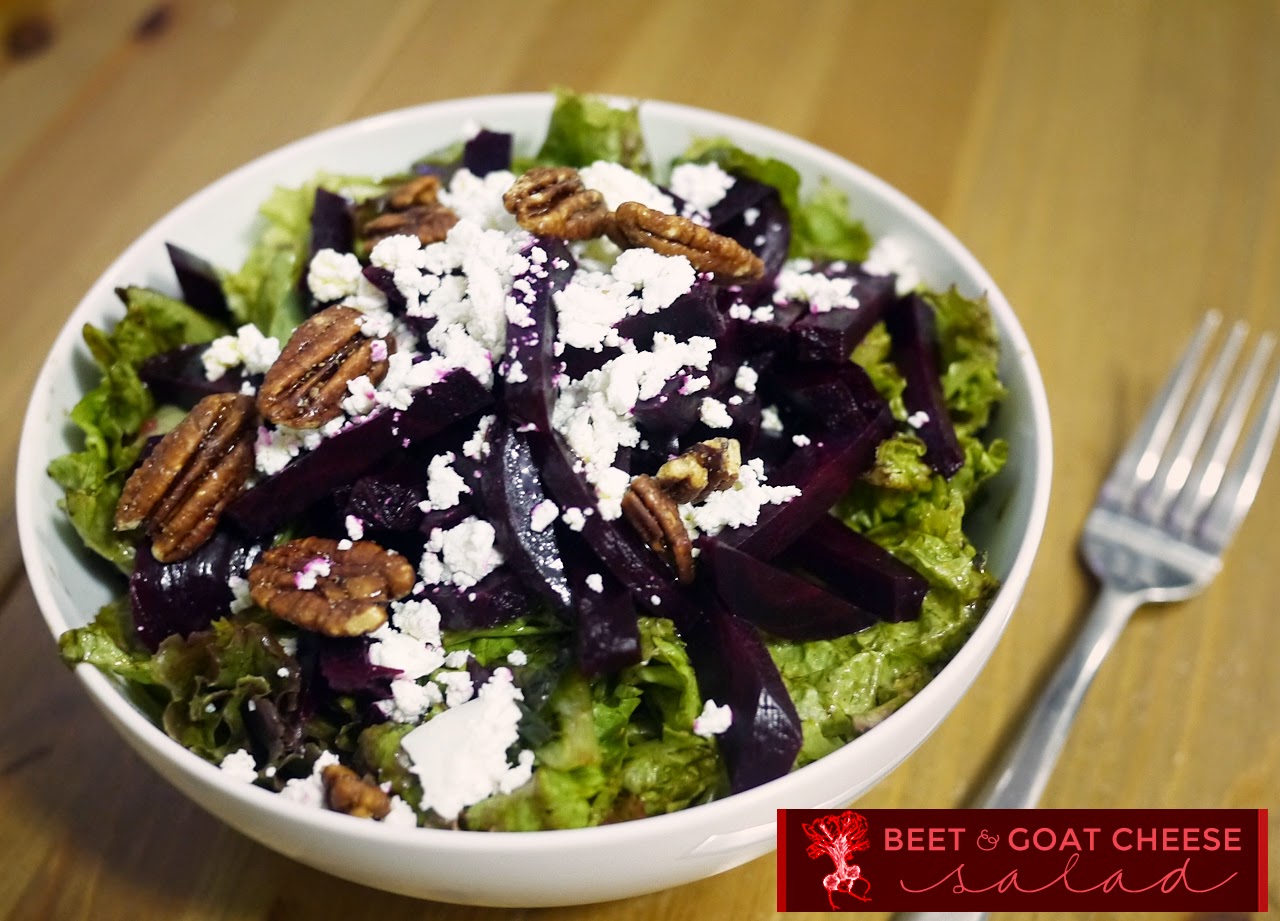 Beet, Goat Cheese & Candied Pecan Salad Shelly in Real Life
