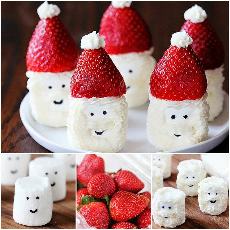 Ideas & Products Santa Hat Marshmallow Treats